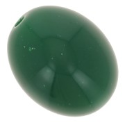 Perles olive en résine opaque 14x11 mm - Vert émeraude x6|raw }}