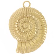 Pendentif coquillage 30x22 mm - Acier inoxydable 304L Doré x1|raw }}