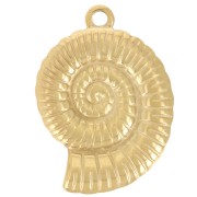 Pendentif coquillage 20x15 mm - Acier inoxydable 304L Doré x1|raw }}