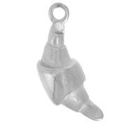 Breloque croissant 17x7 mm - Acier inoxydable 316L x1