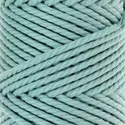 Bobine de cordon en coton pour macramé 3 mm - Quality - Aqua marine x50m