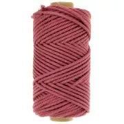 Bobine de cordon en coton pour macramé 3 mm - Quality - Raisin x50m