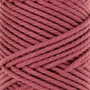 Bobine de cordon en coton pour macramé 3 mm - Quality - Raisin x50m