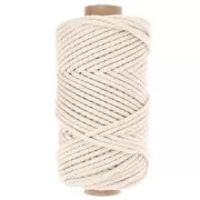 Bobine de cordon en coton pour macramé 3 mm - Quality - Ivoire x50m