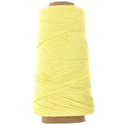 Bobine de cordon coton macramé Organic Cotton Détox XL peigné - Jaune pâle x200m
