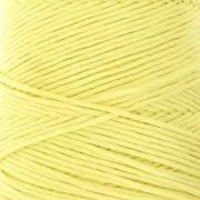 Bobine de cordon coton macramé Organic Cotton Détox XL peigné - Jaune pâle x200m