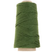Bobine de cordon coton macramé Organic Cotton Détox XL peigné Vert Bouteille x200m