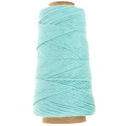 Bobine de cordon coton macramé Organic Cotton Détox XL peigné - Turquoise x200m