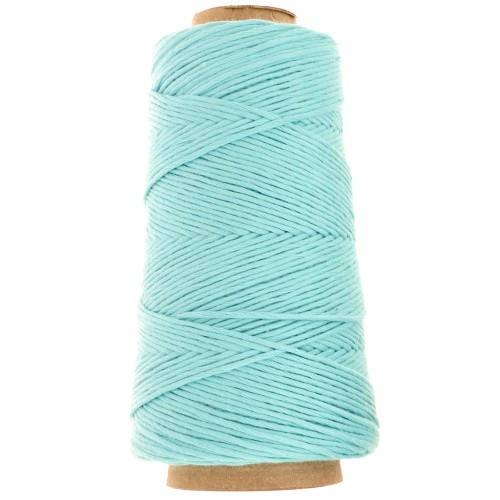 Bobine de cordon coton macramé Organic Cotton Détox XL peigné - Turquoise x200m