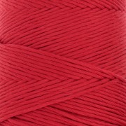 Bobine de cordon coton macramé Organic Cotton Détox XL peigné - Rouge x200m