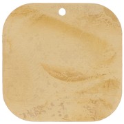 Sequin carré arrondi 22 mm - Laiton brut x1|raw }}