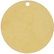 Sequin rond 20 mm - Laiton brut x1