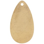 Sequin goutte 21x11.5 mm - Laiton brut x1