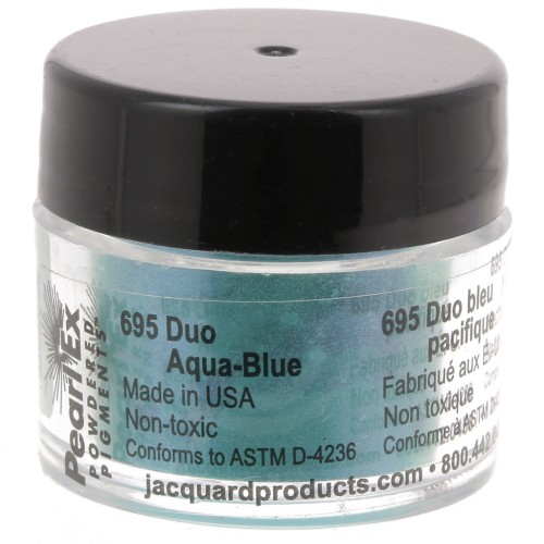 Poudre de mica Pearl Ex pour la pâte polymère - Duo Aqua - Blue n°695 x3g