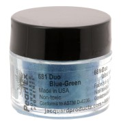 Poudre de mica Pearl Ex pour la pâte polymère - Duo Blue - Green n°681 x3g|raw }}