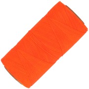 Bobine de fil ciré Linhasita pour micro macramé 0.35 mm - Fluo Orange (393) x448m