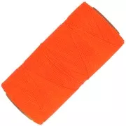 Bobine de fil ciré Linhasita pour micro macramé 0.35 mm - Fluo Orange (393) x448m