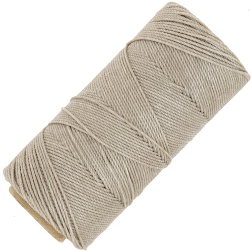 Bobine de fil ciré Linhasita pour micro macramé 1.5 mm - Beige (05) x116m