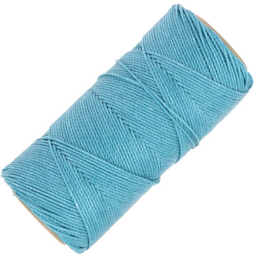 Bobine de fil ciré Linhasita pour micro macramé 1.5 mm - Turquoise (229) x116m