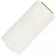 Bobine de fil ciré Linhasita pour micro macramé 1.5 mm - Blanc (BCO ALV) x116m