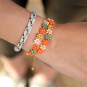 Bobine de fil ciré Linhasita pour micro macramé 0.5 mm - Miel (314) x335m