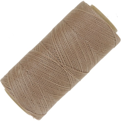 Bobine de fil ciré Linhasita pour micro macramé 0.5 mm - Cappuccino (65) x335m