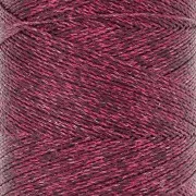 Bobine de fil ciré Linhasita pour micro macramé 0.5mm Rose foncé métallisé (Pink)