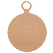 Pendentif rond 17 mm en cuivre pour poudre de sur-glaçure x1|raw }}