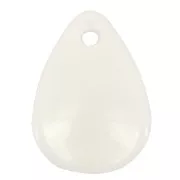 Sequins pétales de fleurs incurvés 17 mm en acrylique - Crème x15