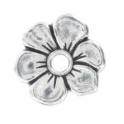 Fleur à riveter 13 mm argenté vieilli|raw }}