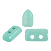 Perles en verre Piros® par Puca® 2x5 mm - Blue Green Opal x10g