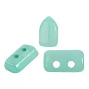 Perles en verre Piros® par Puca® 2x5 mm - Blue Green Opal x10g