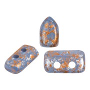 Perles en verre Piros® par Puca® 2x5 mm - Blue Opal Tweedy x10g|raw }}