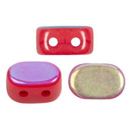 Perles en verre Lipsi® par Puca® 4x6 mm - Grenadine Opal AB x10g