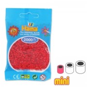 Perles à repasser Hama MINI 2.5 mm Rouge Transparent (n°13) x2000