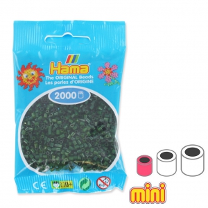 Perles à repasser Hama MINI 2.5 mm Vert foncé (n°28) x2000
