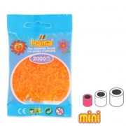 Perles à repasser Hama MINI 2.5 mm Orange Fluo Transparent (n°38) x2000|raw }}