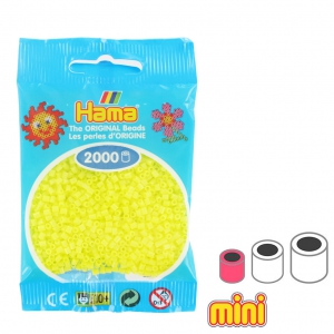 Perles à repasser Hama MINI 2.5 mm Jaune Pastel (n°43) x2000