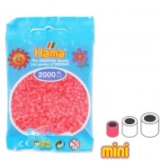 Perles à repasser Hama MINI 2.5 mm Rouge Peach Pastel (n°44) x2000|raw }}