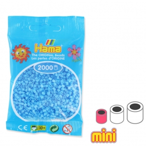 Perles à repasser Hama MINI 2.5 mm Bleu Pastel (n°46) x2000