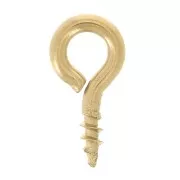 Crochets pitons à visser avec anneau 4x8 mm - Acier inoxydable 304L x10