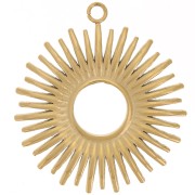 Pendentif soleil 24 mm - Acier inoxydable 304L Doré x1|raw }}