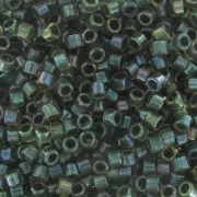 Miyuki Delica 11/0 DB0273 -  Forest Green Lined Topaz AB x8g