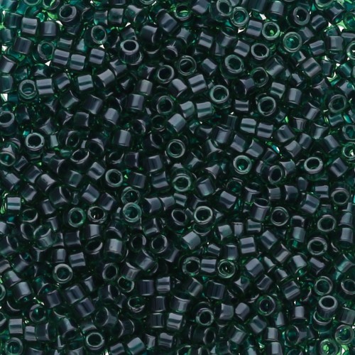 Miyuki Delica 11/0 DB0275 - Lined Emerald Luster x8g