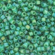 Miyuki Delica 11/0 DB0858 - Mat Transparent Green AB x8g|raw }}