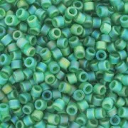 Miyuki Delica 11/0 DB0858 - Mat Transparent Green AB x8g