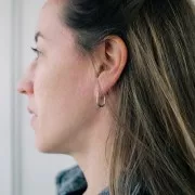 Créoles ovales 19x12 mm - Acier inoxydable 304L x2