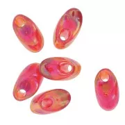 Long Magatama Miyuki 4x7 mm LMA-254 - Transparent Red AB x10g