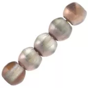 Perles en verre tchèque rondes 3 mm - Crystal Capri Gold x50