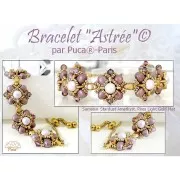 Perles en verre Samos® par Puca® 7x5 mm - Stardust Beige x10g